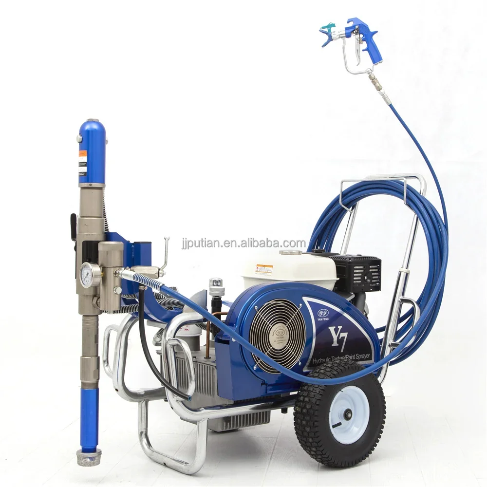 Gas Powered Airless Paint Sprayer - Cart GH 300DI Petrol Driven Hydraulic Airless Sprayer