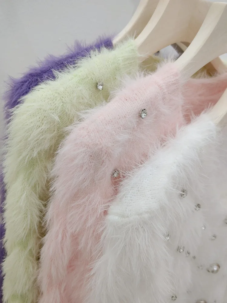 سترة نسائية لخريف وشتاء 2025 سترة عصرية كورية بأكمام طويلة سترة نسائية محبوكة غير رسمية #5