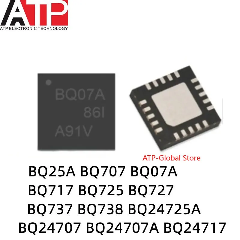 5pcs BQ25A BQ707 BQ07A BQ717 BQ725 BQ727 BQ737 BQ738 BQ24725A BQ24707 BQ24707A BQ24717 BQ24725 BQ24727 BQ24737 BQ24738