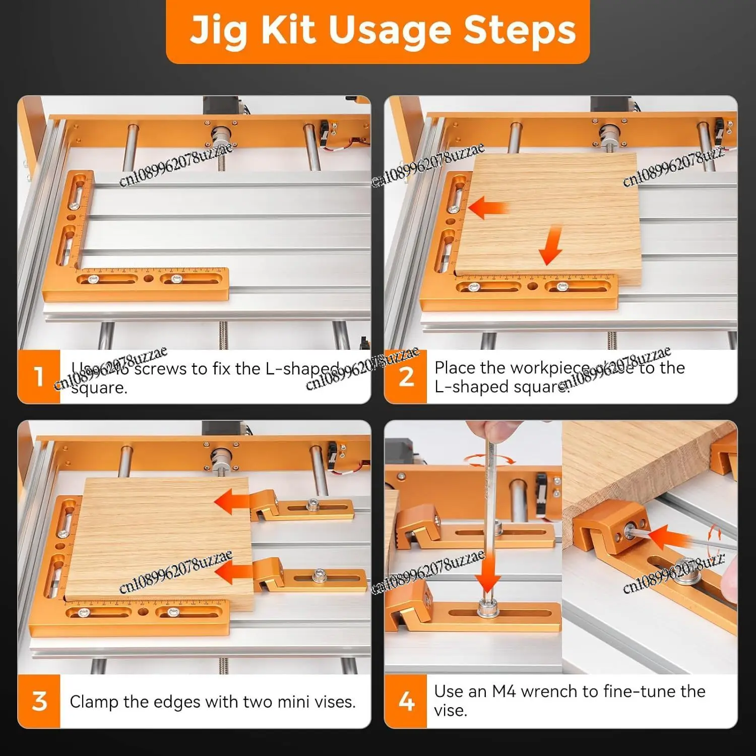 New Woodworking Puzzle, Right Angle Clip, Puzzle Fixing Clip 90 Degree Right Angle Positioning Ruler