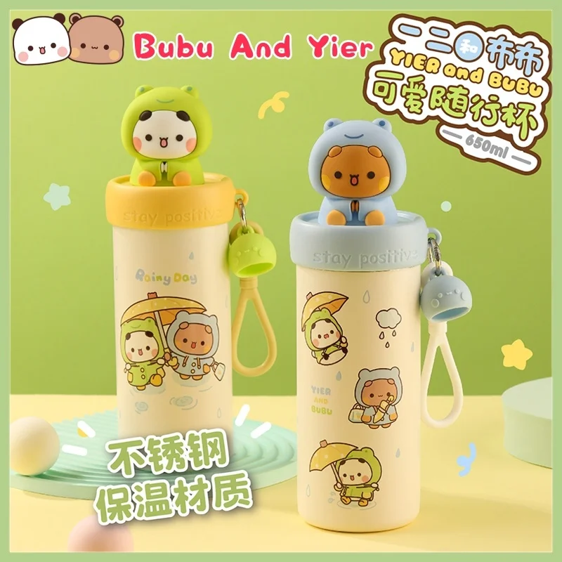 

Official Original Panda Bubu And Dudu Thermos Cup - Food-Grade Stainless Steel Cartoon Hot Water Thermos Cup,Cute Birthday Gifts