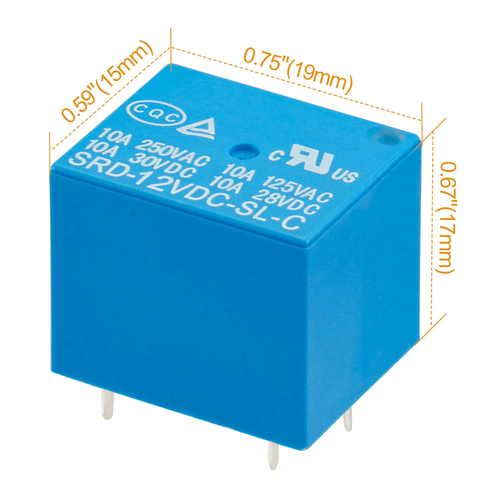 High-Quality 5Pcs Relays SRD-03VDC-SL-C SRD-05VDC-SL-C SRD-06VDC-SL-C SRD-09VDC-SL-C  3V 5V 6V 9V 12V  10A 250VAC 5PIN