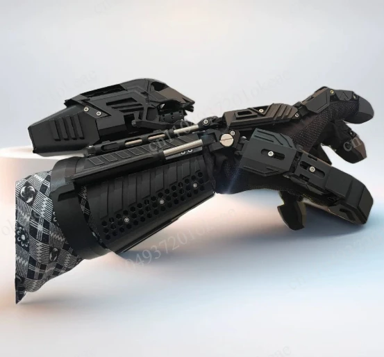 Cyberpunk Mecha Arm Exoskeleton for Cosplay, Sci-Fi Movie Props, Adjustable Robot Arm Costume Gear for Fans, Futuristic Film