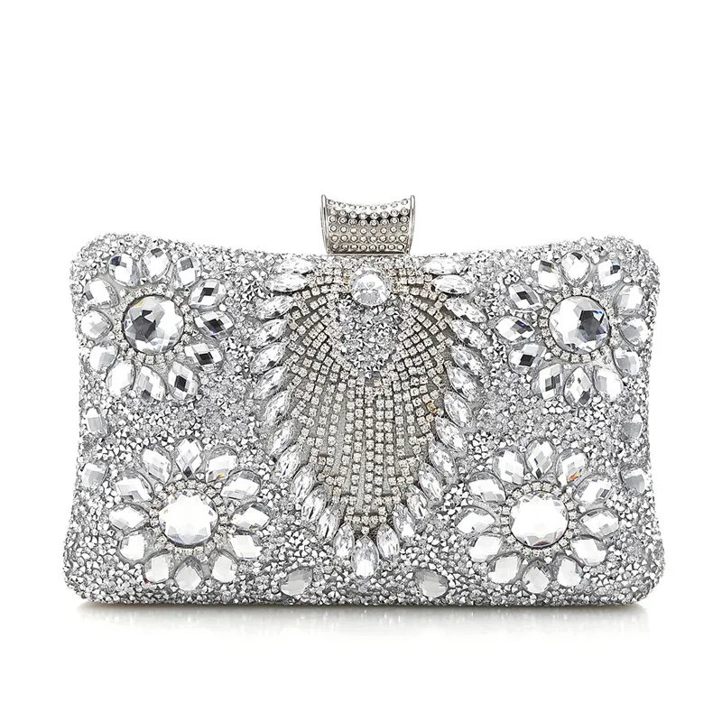 Imagem -03 - Bolsa Crossbody Strass Brilhante para Mulheres Embreagem para Festa de Casamento Bolsas de Noite Bolsas de Luxo para Festas de Clube 2023