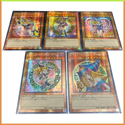 Anime Yu-Gi-Oh DIY ACG Tabletop Battle Games Laser Cards Toys for boys Black Magician Girl Collectible Cards Birthday Present