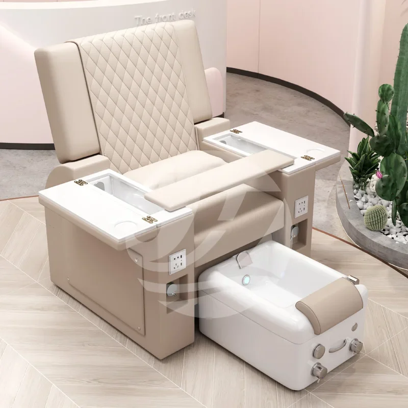 Pedicure Chair,Salon Furniture Nail Foot Massage Spa Multi-functional Electric Massage Footstool Chair