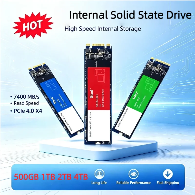 High Speed M.2 2280 SATA SSD Internal Solid State Drive 500GB 1TB 2TB Internal Hard Disk Compatible With Laptop Desktop MAC PC