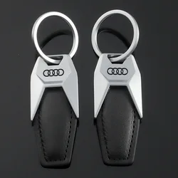 Peças de metal 3D Keychain de Audi, chaveiro do carro, apropriado para Audi A3, A4, A5, A6, A7, B5, B6, C5, C6, 8P, 8V, 8L, q2, Q3, Q5, Q8