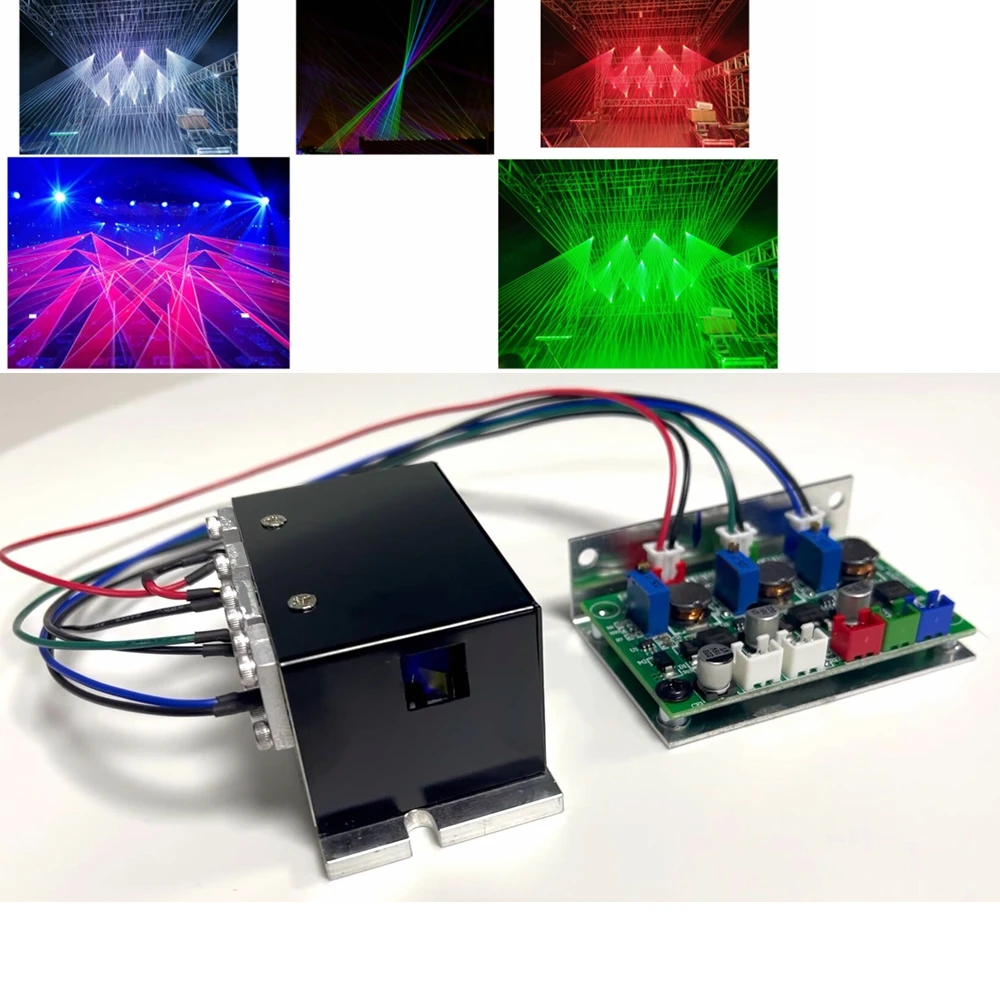 

RGB 3W Stage Laser 445nm 525nm 638nm Color Laser Module TTL+Analog