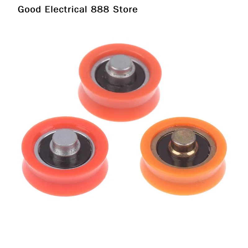 【G】1/3Pcs V-groove Plastic Bearing With Shaft Door And Window Pulley POM Polyoxymethylene Nylon Roller Guide Wheel