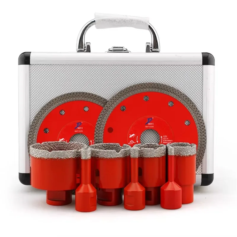 M14 High Speed Steel Drill Bit Set Vacuum Brazed Tile Hole Saw Core Drill Bit for Concrete and Marble Cutting