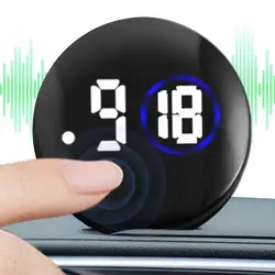 Car Clocks for Dash Stick on Luminous Stick-On Clock for Car Dashboard Multifunctional Analog Clock Watch Car Vent Clocks Watch