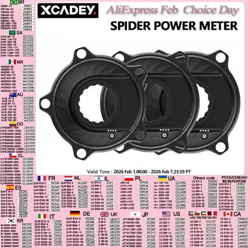 Imagen 1 del producto XCADEY XPOWER Spider medidor de potencia para bicicleta de carretera MTB para SRAM ROTOR RaceFce manivela plato 104BCD 110BCD