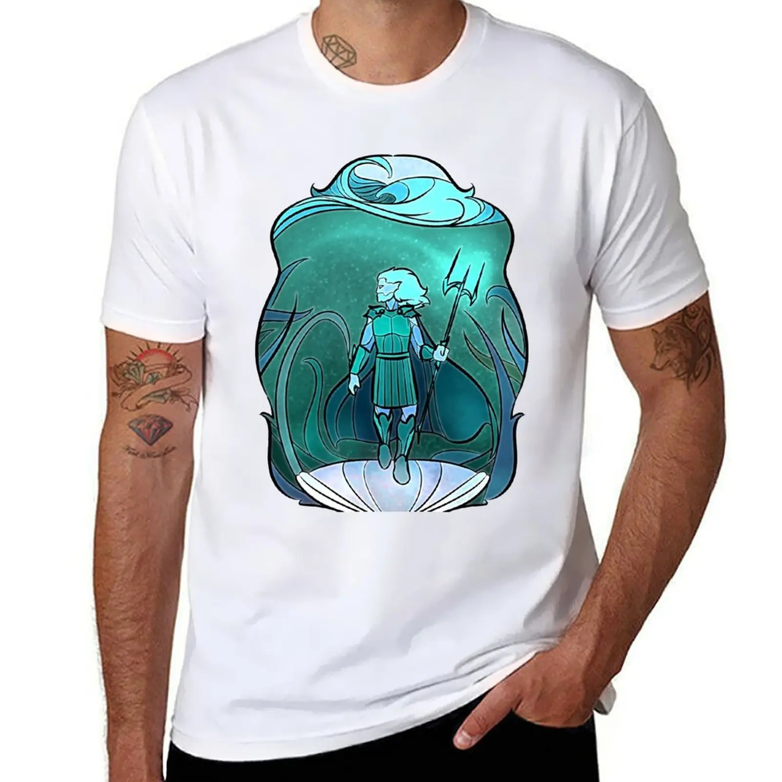 

Stained Glass: Poseidon T-Shirt luxury designer Louboutins t shirts for men pack