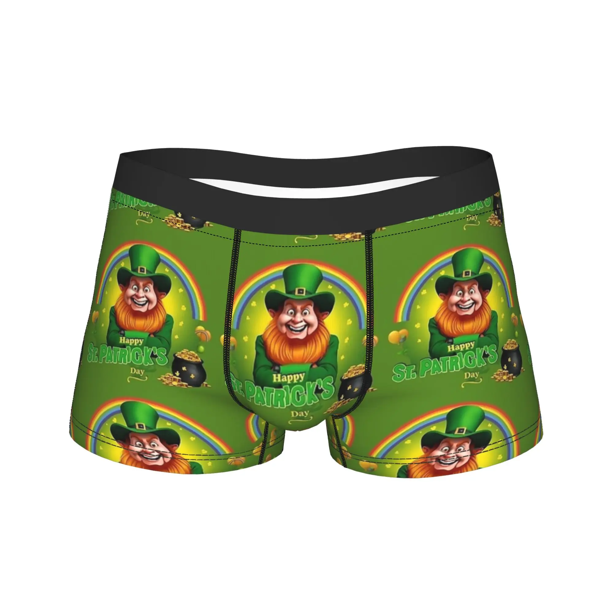 

Нижнее белье ко Дню Святого Патрика: мужские шорты-трусы, дышащие трусы-боксеры с принтом, большие размеры