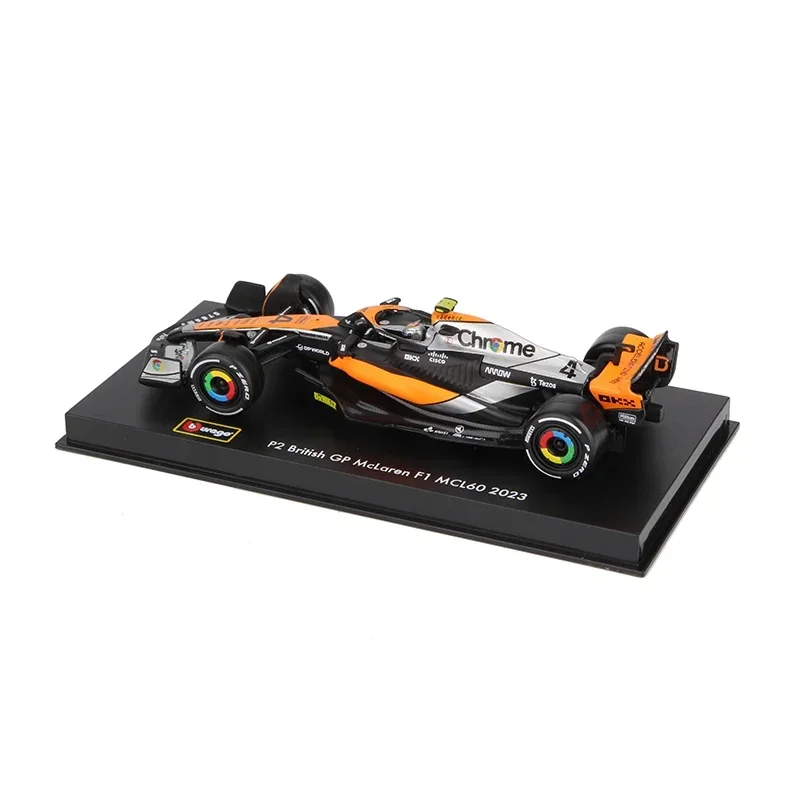 Bburago 1:43 Mclaren F1 Mcl60 #4 Lando Norris #81 Oscar Piastri Alloy Car Die Cast Model Formula Racing Toy Collectible 2023