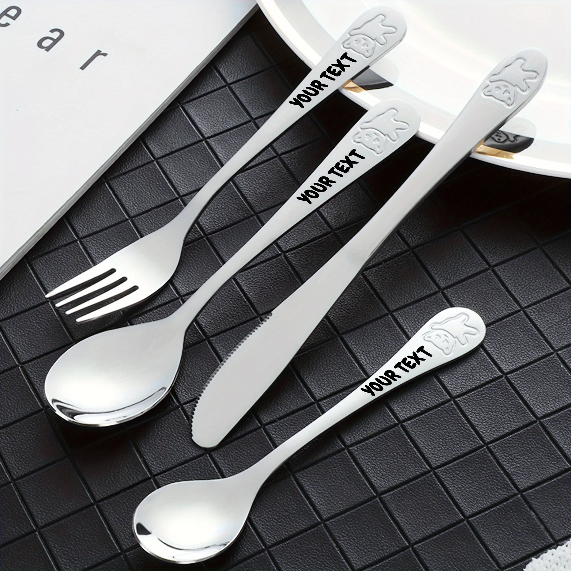 Custom Bear Flatware Set 5