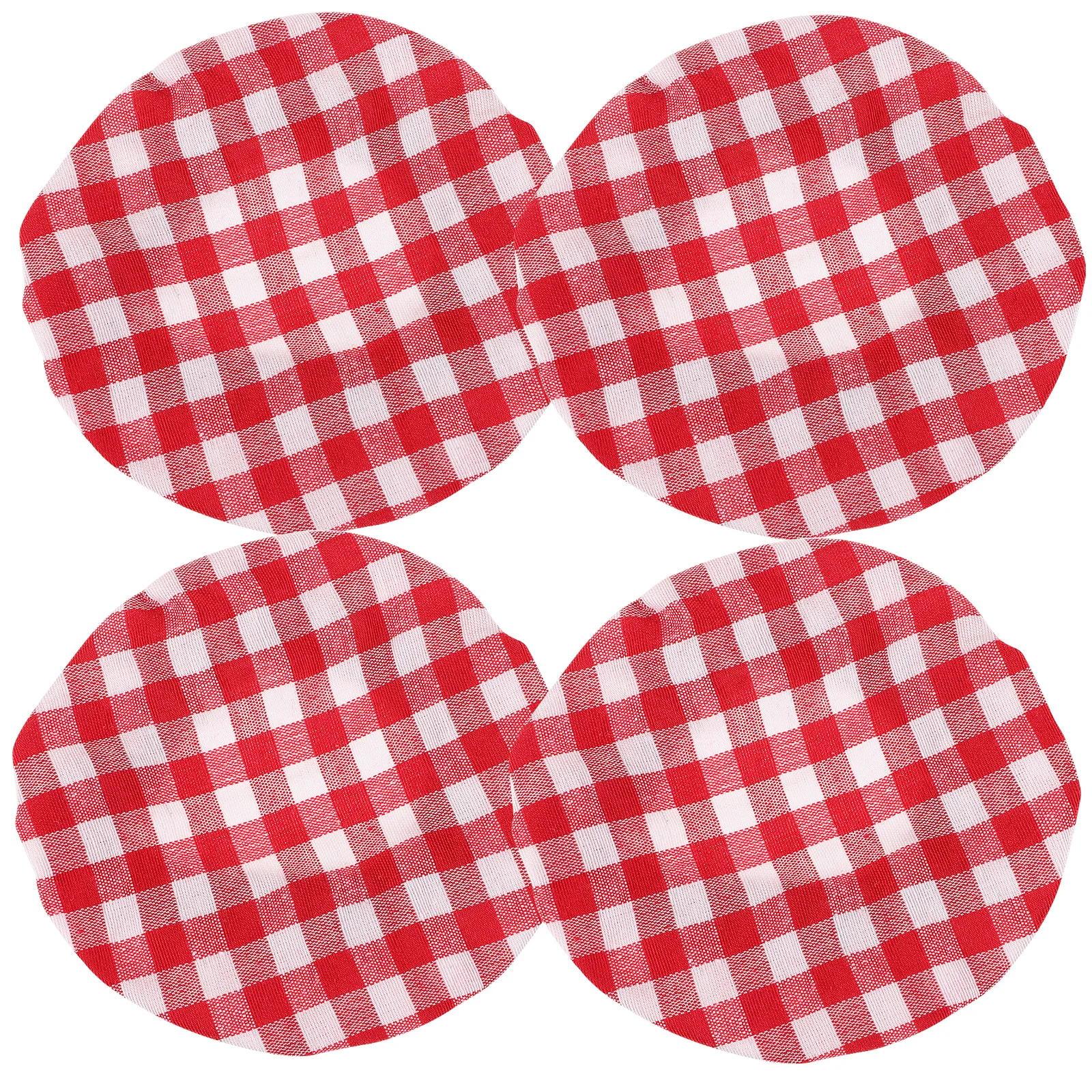 

4pcs Reusable Cloth Jar Covers 34 Inch Fit Wide Mouth Sourdough Starter Containers Fermentation Proofing Lid For Baking Tea Jars