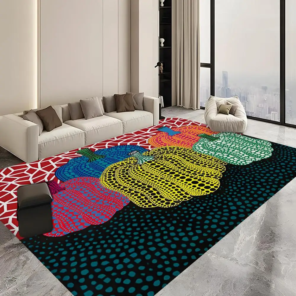 Yellow Dots Yayoi Kusama Floor Mat Bathroom Mat Kids Room Bedroom Decoration Balcony Anti-Slip Doormat Living Room Welcome Rug