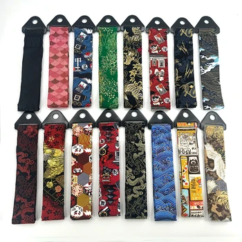 New Hot Car Styling Japanese Kimono Styles Car Towing Nylon Ropes Hook Individual Decoration For Tow Strap Cars Accessories