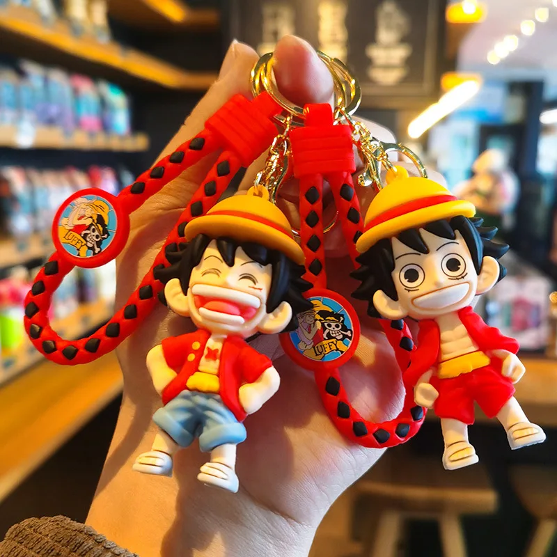 

New Product: One Piece Keychain Decorations Including Zoro Doll Ace Luffy Figurine Key Ring and Claw Machine Prize Toys Anime