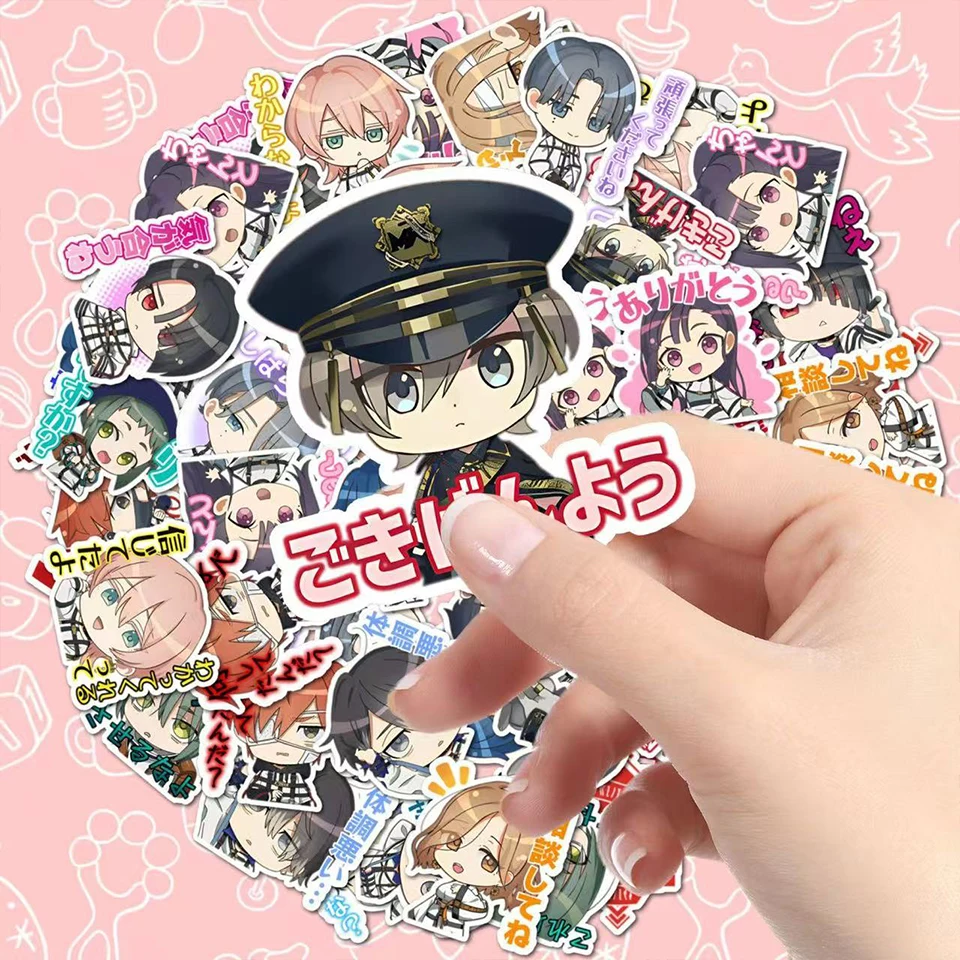 24pcs Anime Milgram Sticker Anime Figures Manga Cartoon Kawaii Waterproof Graffiti Stickers Phone Journaling Water Cup Decor