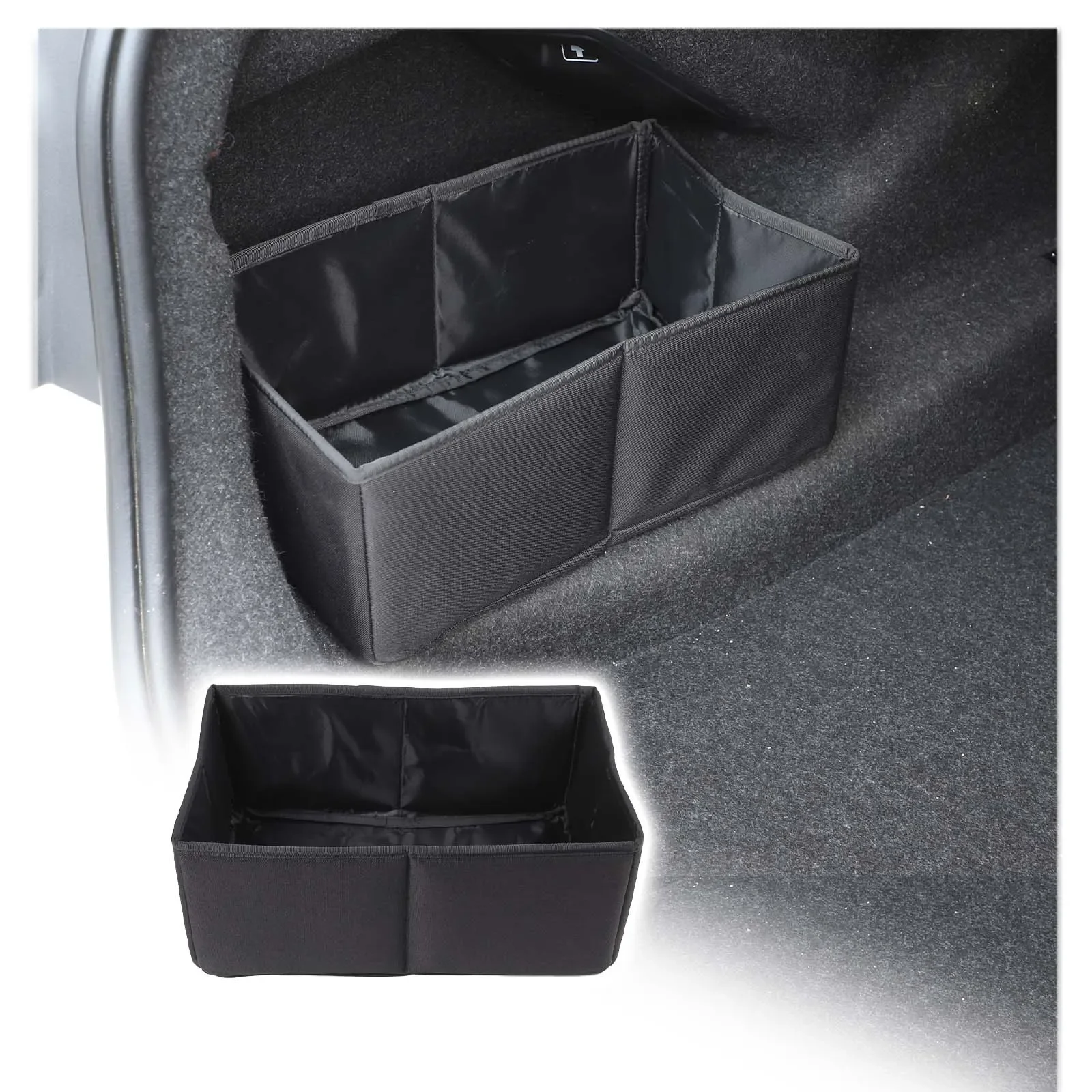 

For BMW 5 Series G60 2022+ Large Anti Slip Compartment Boot Storage Organizer Tool Car Storage Bag Car Trunk Organizer