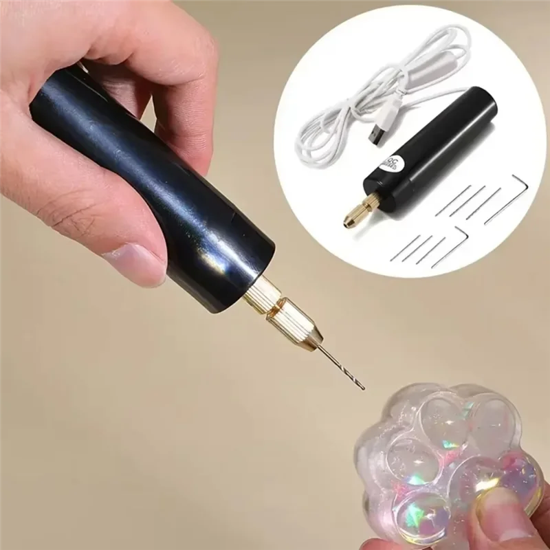 ABGG-Small Handheld Jade Polisher Electric Grinder For Epoxy Resin Jewelry Making Wood Craft Engraving Pen Tool