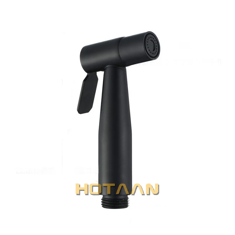 Hotaan Black Bidet Faucet Bathroom Bidet Toilet Faucet Mixer Hygienic Shower Clean Muslim Shower Pportable Bidet Gun Sprayer