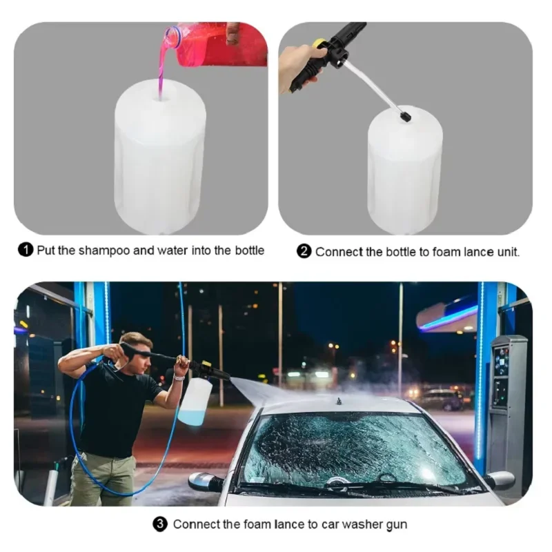 Pressure Washer Adjusable Foam Cannon Car Washer Snow  Lance High  Soap Foamer Generator Car  Cleaner Spray