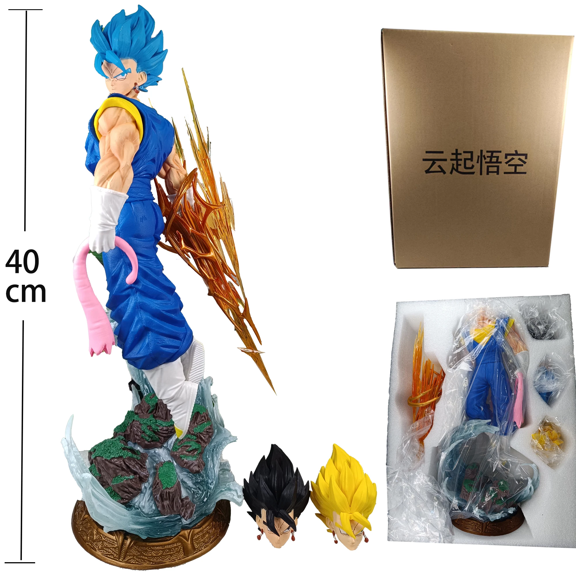 

40cm JT Studio Dragon Ball Anime Figures Cloud Up Vegetto Figure Statue Model Doll Collection Toys Gifts