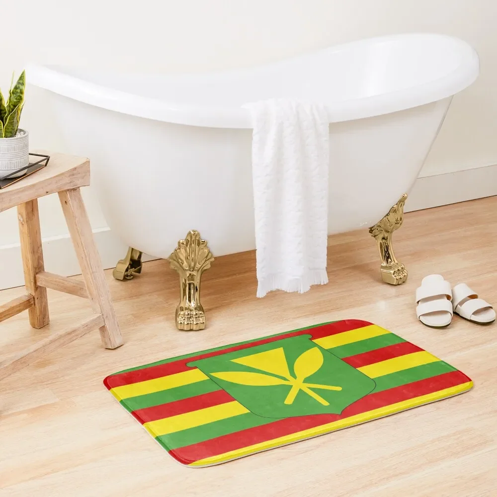 

Kanaka Maoli Hawaii Flag Bath Mat Carpet For Bath Anti-Skid Entrance Door Bathroom Floor Floors For Bathroom Mat