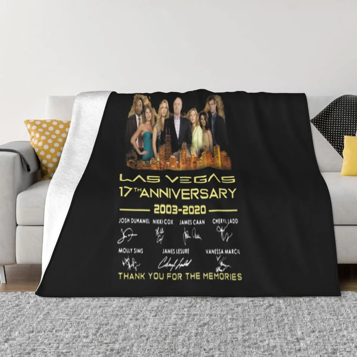 Las Vegas 17Th Anniversary 2003'2020 All Signature Better Vintage Vintage Brand Style Womens Throw Blanket