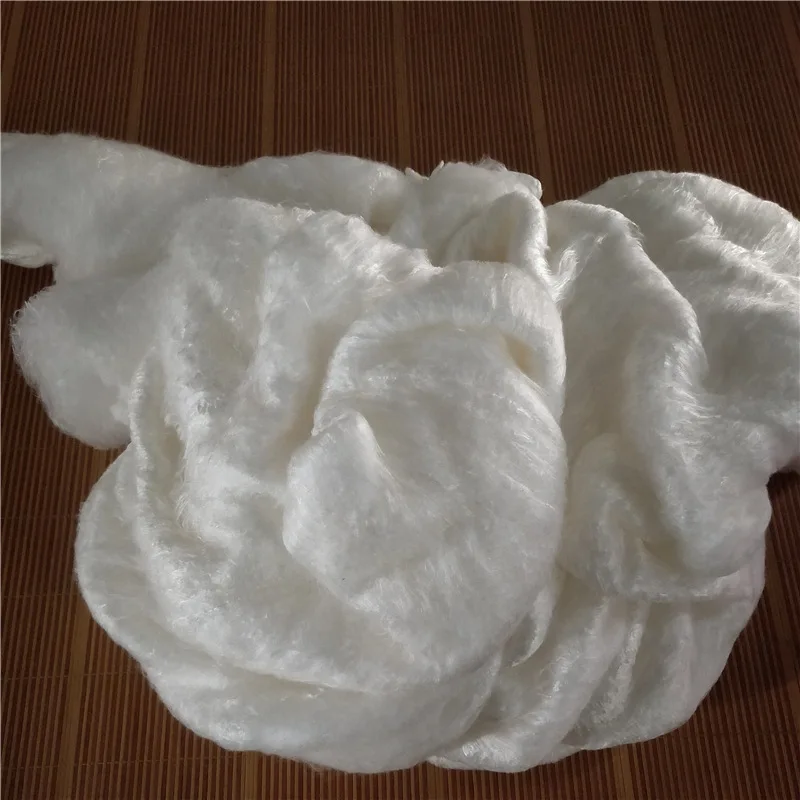 100% حرير التوت مولبيري دوبيون حرير ألياف خام 1000 جرام