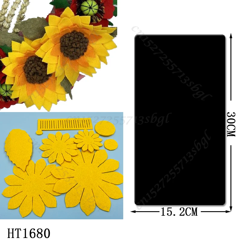 Sunflower New Wooden Cutting Dies Suitable for Common Mold Scrapbook Machines on the Market