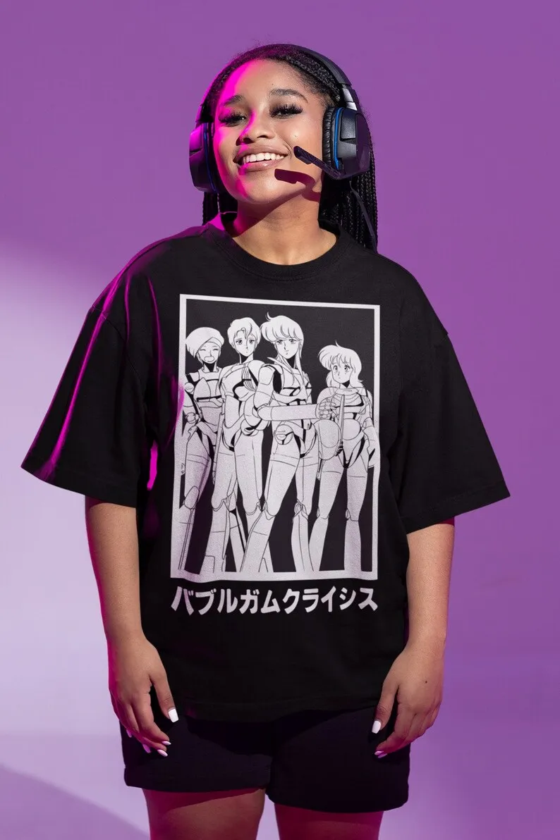 Unisex Bubblegum Crisis Retro Anime T-Shirt, Manga Waifu Shirt