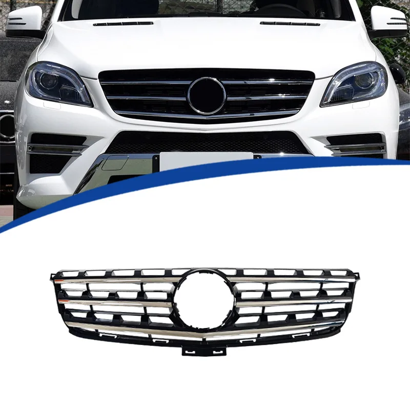 

Для 2013-2015 ML-Class W166 Передняя решетка OE Style Racing Mesh Grille Body Kit Материал ABS