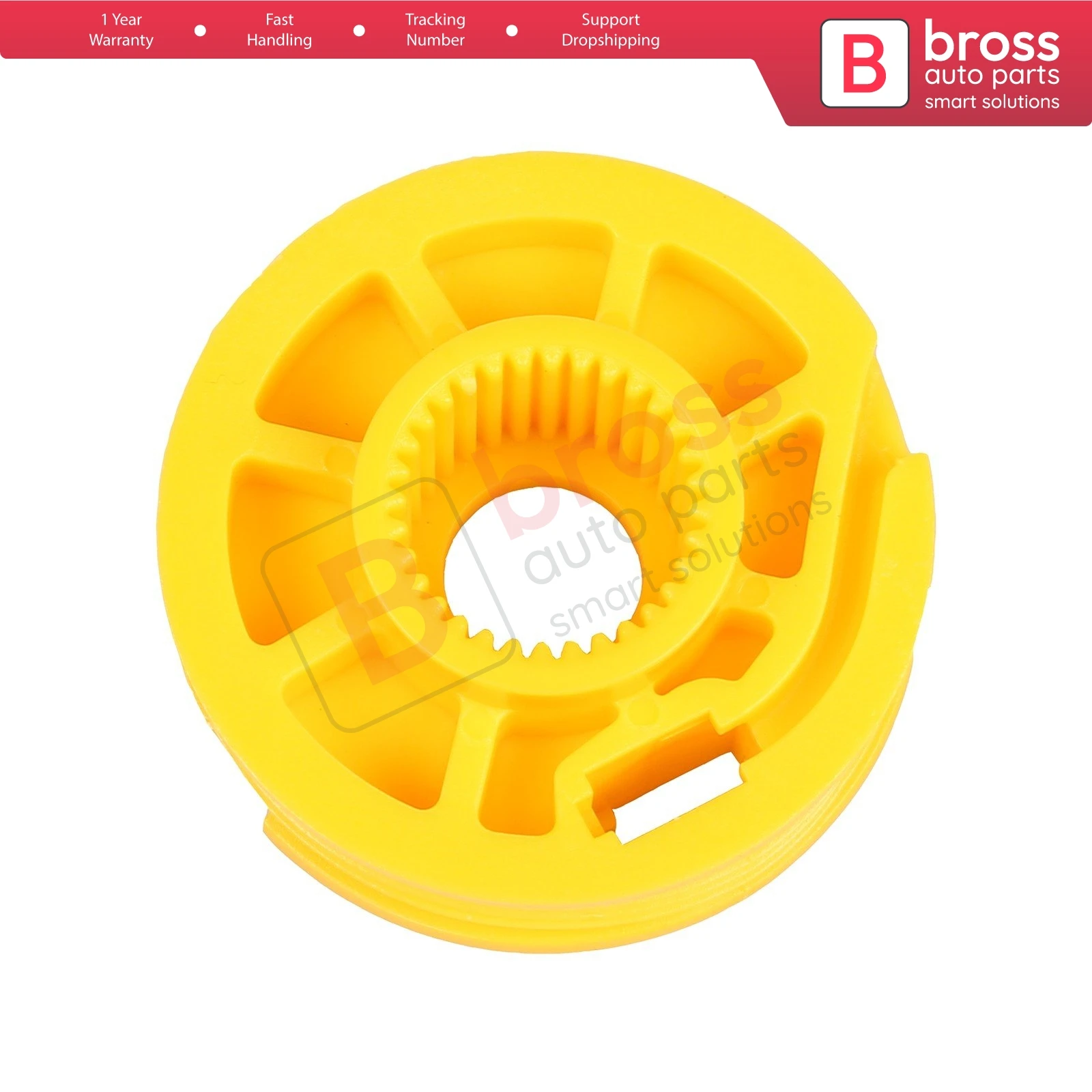 Bross Auto Parts BWR843 Electrical Power Window Regulator Wheel Front Left Door for Audi A3 1996-2003 A4 1996-2001; a6 1997-2004