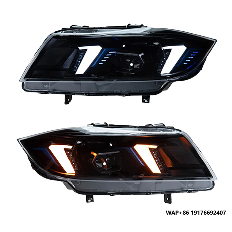 for ‘BMW 3 Series 325i 320i 335i E90 Head Light 2005 2009 2012 Auto Parts E90 Upgrade Snake Eyes Front Lights Headlights
