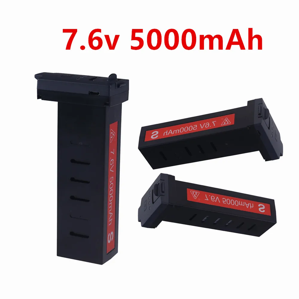 

Аккумулятор LiPo 7.6V 5000mAh для дрона SG906 Max2, запасная часть для бесщеточного радиоуправляемого квадрокоптера, аксессуар для дрона Max2