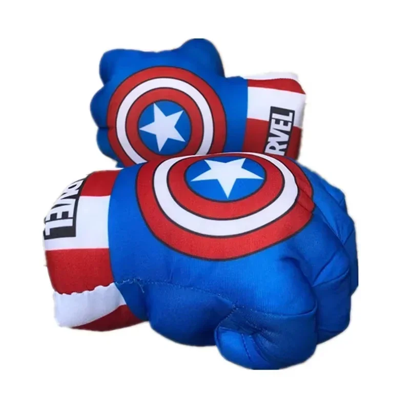 Halloween  Cartoon Foam Boxing Punch Gloves for Kids Spider Man Iron Man Hulk Costume Party Superhero Dress Up Fighter Props