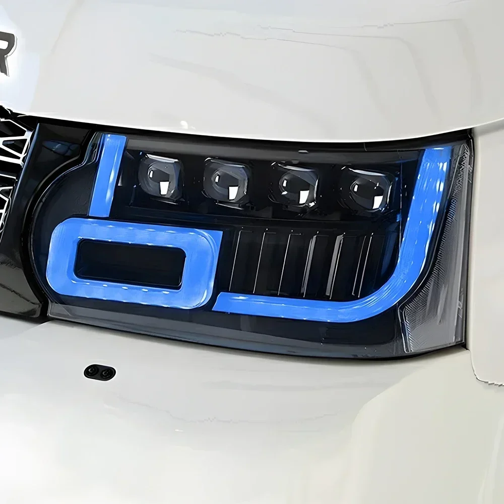 For Land Rover Range Rover Vogue 2005-2012 Automatic Headlights LED Assembly Upgrade with 4 Projector Lens Accessories