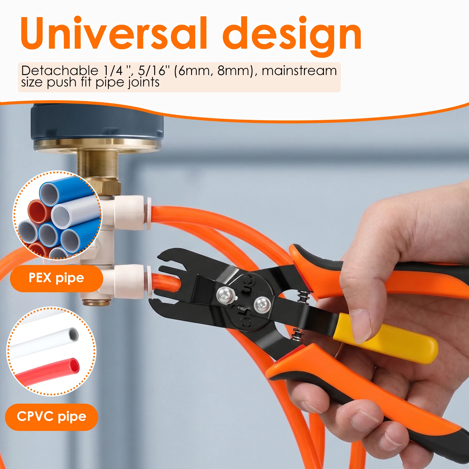 Pneumatic Disconnect Tool Set Push-to-Connect Fittings Removal Tool Quick Air Hose Disconnect Pliers Air Hose for Maintenance