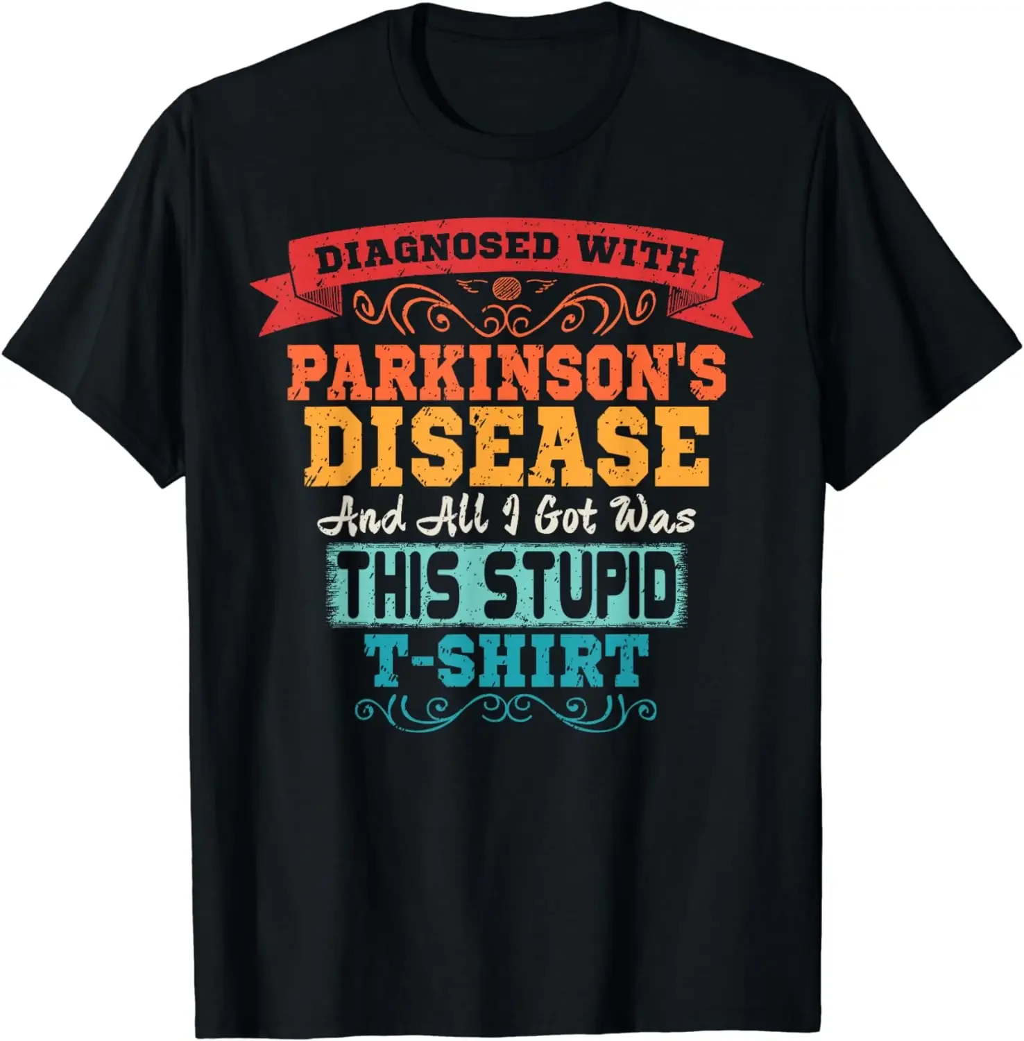 

Lovers Gift Parkinson's Disease T Shirt Awareness Gift Graphic Personalized Custom Printed Women Men Summer T Shirts Camisetas