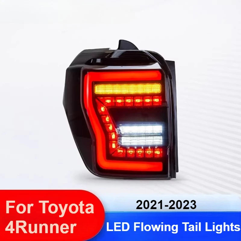 

Для Toyota 4Runner 2021-2023, обновленный задний фонарь в сборе, светодиодные последовательные задние фонари с плавными аксессуарами для указателей поворота