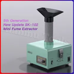 SIKO SK-102 Fume Extractor Welding Smoke Absorber Collector 150W Mini Desktop Fumes Purifier For Phone Repair And Soldering