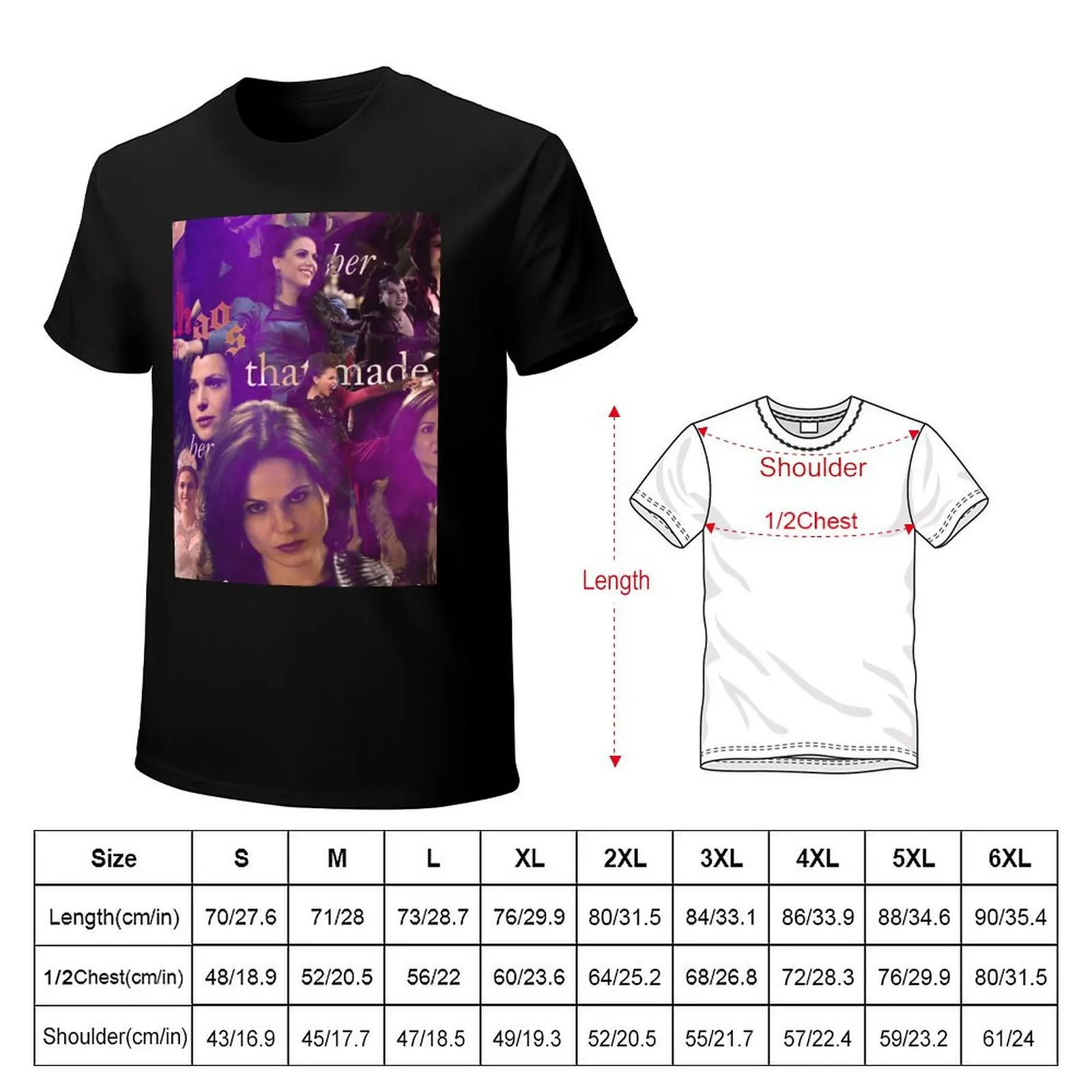 Chaos - Regina Mills, EvilQueen, Roni... T-Shirt Basic Solid Color Casual Tee Shirt