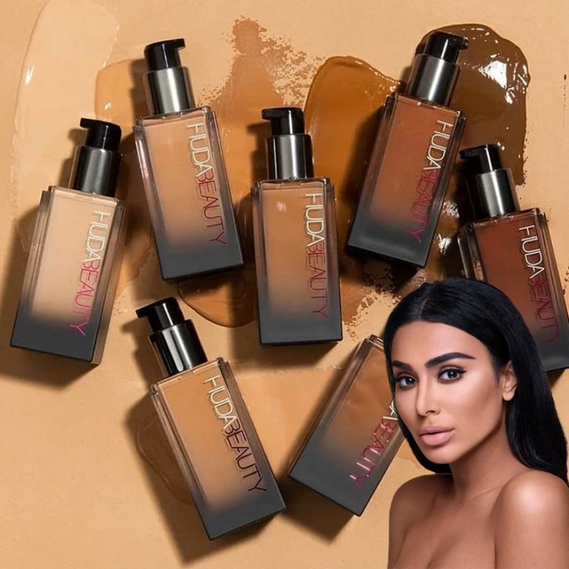 Fauxfilter Fond de Teint Mat Lumineux Longue Tenue Couvrance Totale Correcteur Efficace Maquillage Professionnel Imperméable