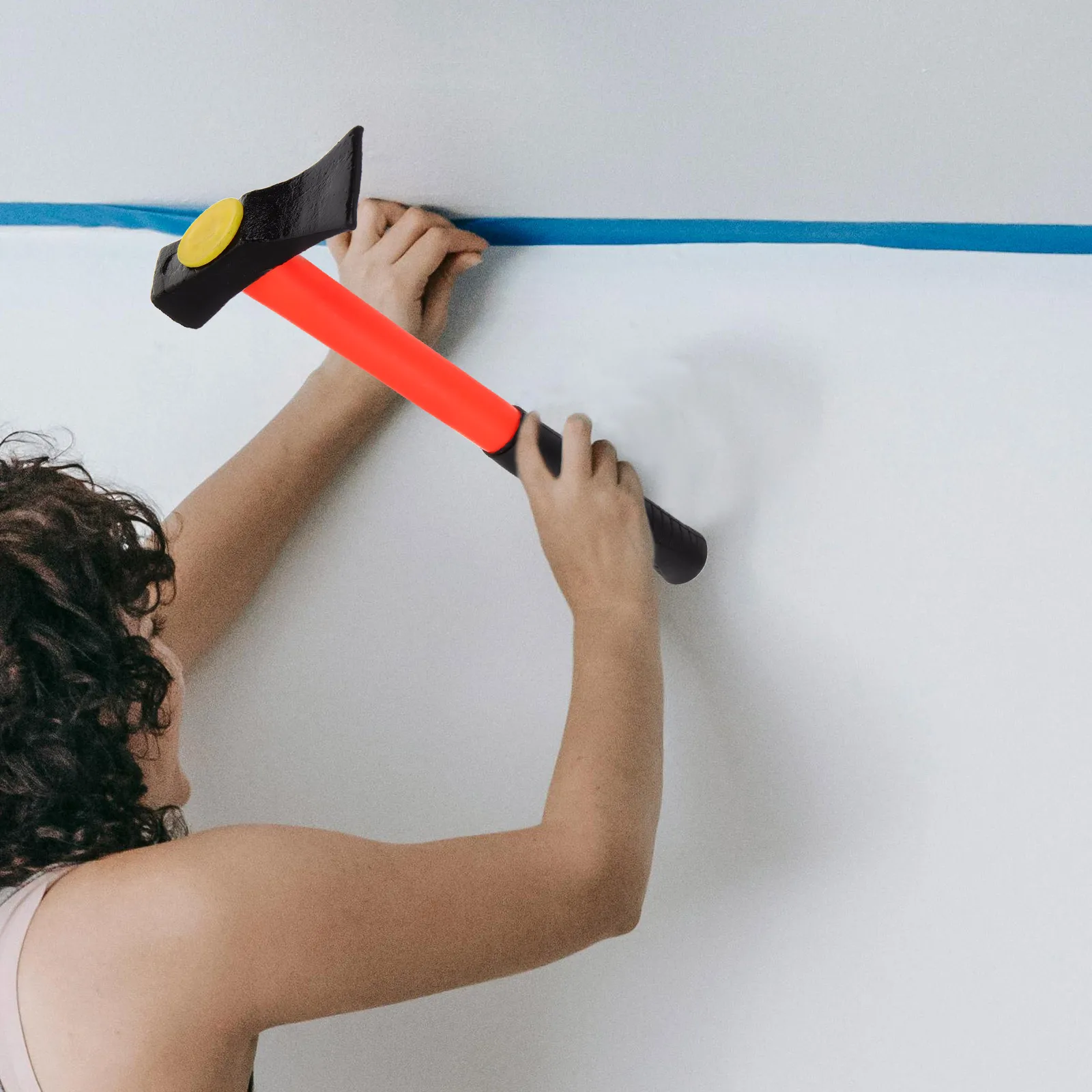 

Small Hammer Anti Vibration H Reinforced Steel Square Head Woodworking Hammer Non Slip Repairing Tools Compact Size Easy