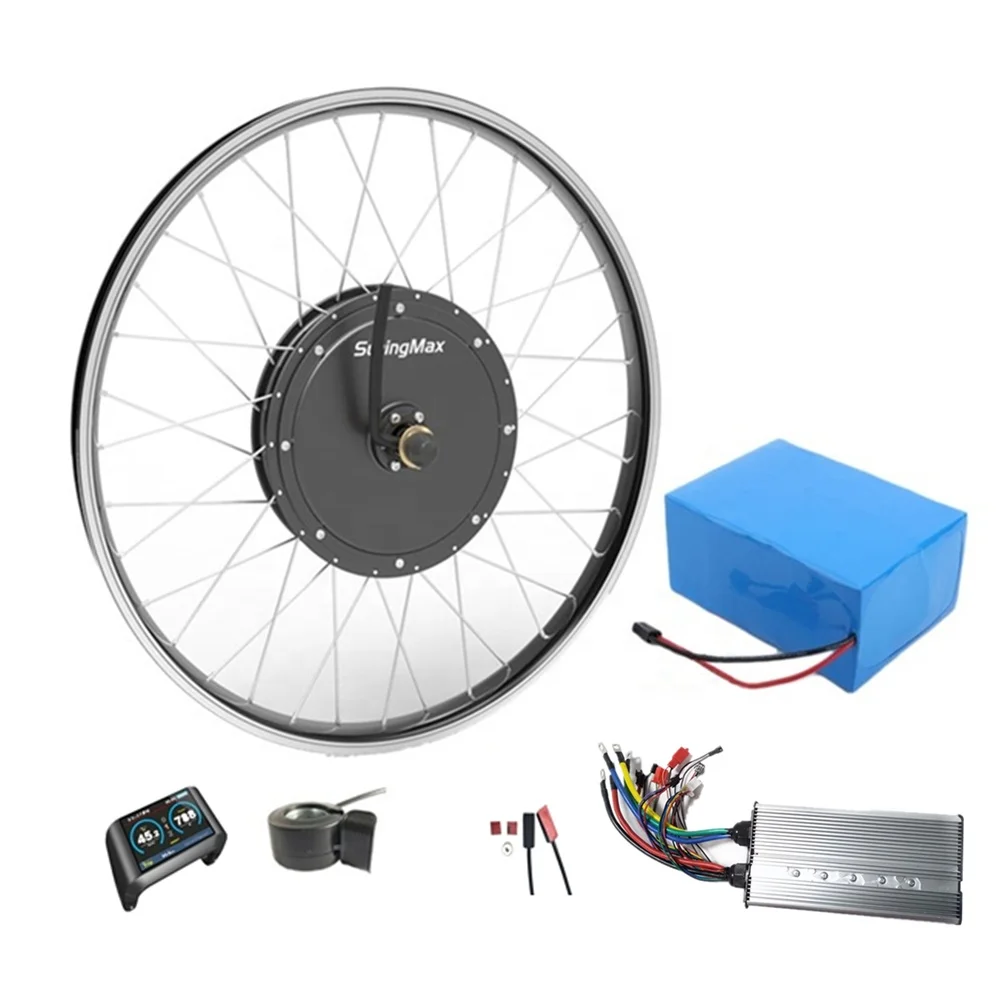 

26" Ebike 5000w Hub Motor 3000w 72v Conversion Electric Motorcycle Kit Hub Motor with Battery